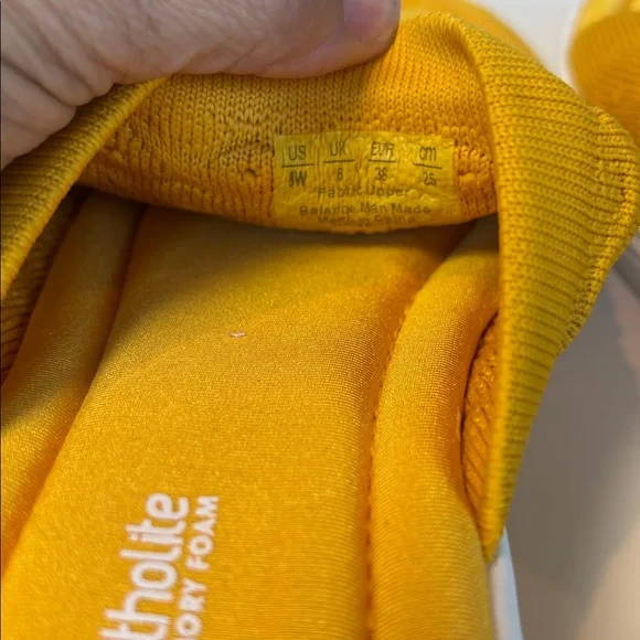 Ryka Ortholite Golden Yellow Slide Sandals. Size 8w - Picture 4 of 7